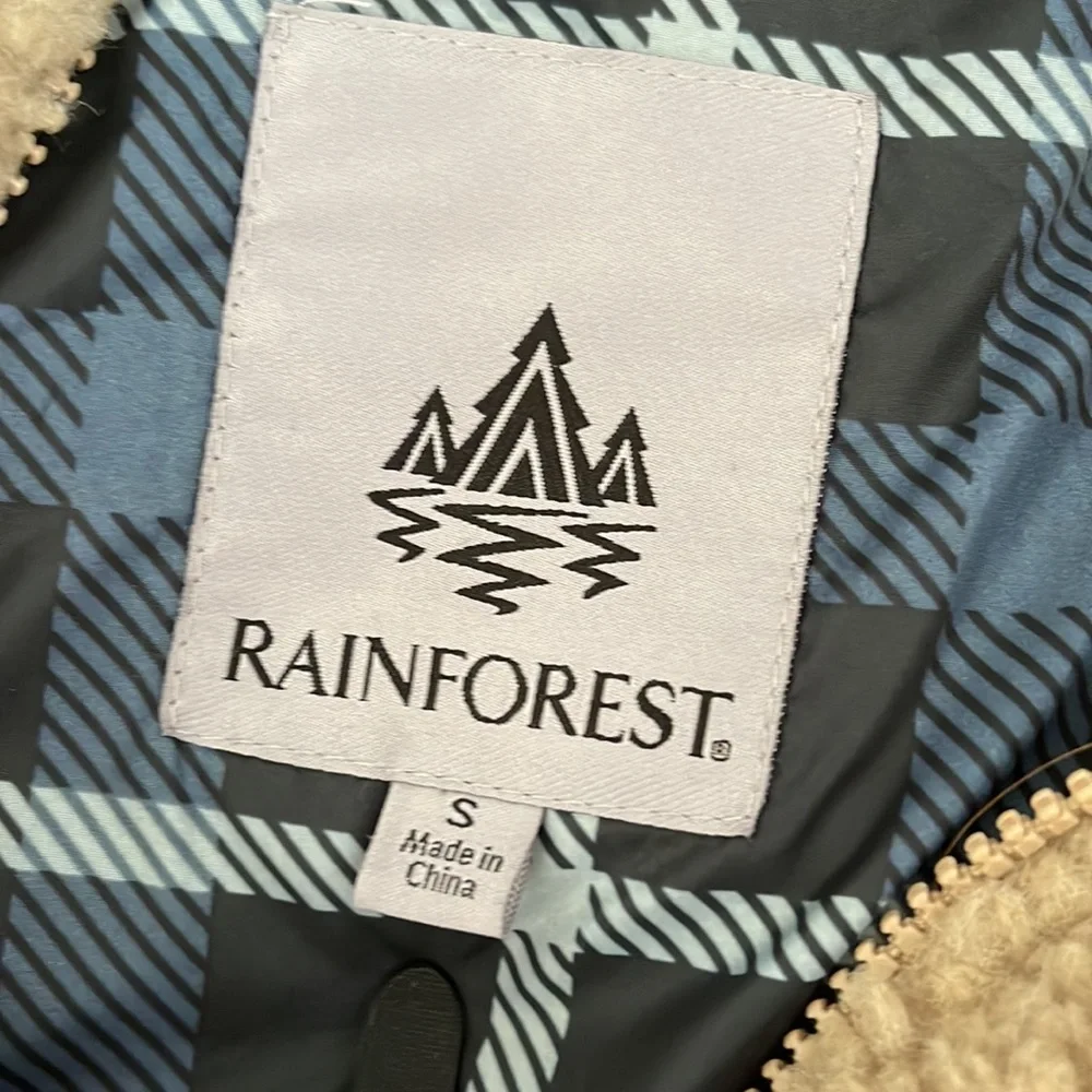 RAINFOREST Faux Fur Hooded Jacket NWT Size Small